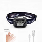 Crh-008 Usb Rechargeable Led Headlamp With Motion Sensor White 714424133076
