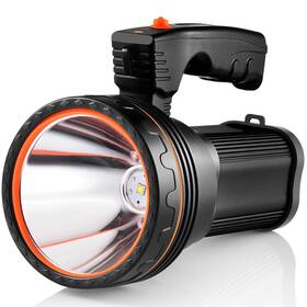 Zq1116 Csndice Rechargeable Spotlight 10000 Lumens Flashlights Ipx5 Waterproof