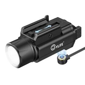 Usaao00171100 Cvlife 1500 Lumens Pistol Flashlight Magnetic Rechargeable Tactical Light Fo