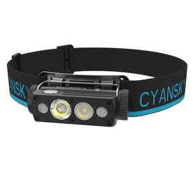 Cyansky-hs6r Cyansky Hs6r Headlamp Rechargeablesuper Bright 1400 Lumen Head Lights For Forehead With