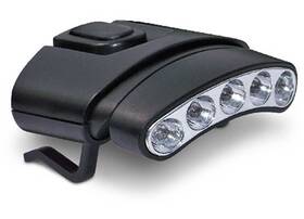 Cyclops 813628079613 Cyc-hcdt-wg Tilt 5 Led Hat Clip Light With Black Base And White/red