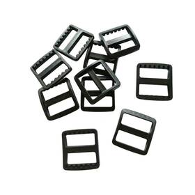 Lt-ptb-1 D Drneeko 100 Pcs 1 Inch Black Plastic Wide Mouth Triglide Slides Buckles Designed For