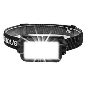 Rht-52591 Dailyextreme Usb Rechargeable Headlight Torch Work Light Bar Head Band Black