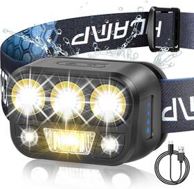 Daisiki 717325882869 High Performance Rechargeable Led Headlamp Flashlight Waterproof 6 Modes