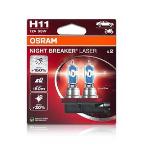 Os64211nl-2hb Dama Automotive Lighting H11 Night Breaker Laser Halogen Headlight Bulbs 64211nl-2hb Pack Of 2