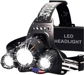 1080 Dan 445043335376 Headlamp. Usb Rechargeable Led Head Lamp. Ultra Bright Luminus Lumen Headla