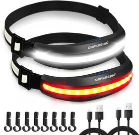 Lx300 Darkbeam 445048092021 Headlamp Usb Type C Rechargeable Cob Bright Hard Hat Light Led With Re