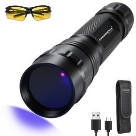 501uc-365nm-01 Darkbeam Uv Flashlight 365 Nm Light Blacklight Mini Powerful Wood S Lamp