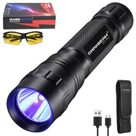 501uc-395nm-01 Darkbeam Flashlight Uv 395nm Black Light Mini And Powerful Wood S Lamp Usb