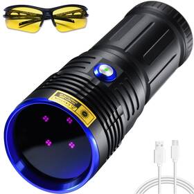 B50-365nm Darkbeam Uv Flashlight 365nm Blacklight Led Ultraviolet Black Light Recharge