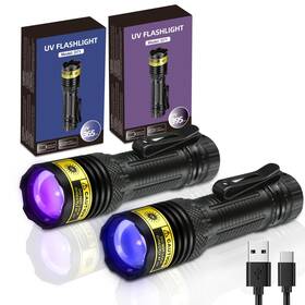D71-365 Darkdawn 395nm Uv Flashlight 365&395nm Black Light Mini Usb Rechargeable Ultraviole