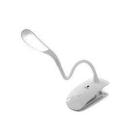 Un1380 Daylight Clip-on Led Reading Light Rechargeable And Flexible Neck Book Lamp With Ad
