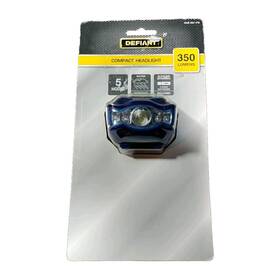 Defiant 820909907077 350 Lumens Headlight Compact Headlamp 5 Modes New