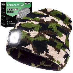 Detdlib 797725308350 Christmas Day Gifts For Men Usb Rechargeable Led Headlamp Beanie Stocking S