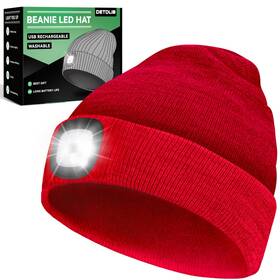 Bhl2413 Detdlib Gifts For Him Usb Rechargeable Led Headlamp Beanie Birthday