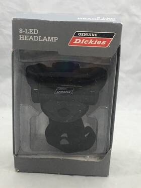 Dickies 017149098706 Headlamp Flashlight 8 Led Adjustable Strap Hands Free New
