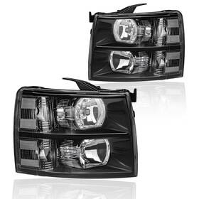 Hl-0054 Dimflux Headlight Assembly Headlights Kit Compatible With 2007-2013 Chevy Silverado