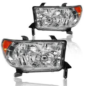 Hl-0064 Dimflux Headlight Assembly Headlights Kit Compatible With 2007-2013 Toyota Tundra/20