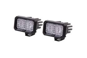 Dd6393p Diode Dynamics C2 1.0 Sae/dot White Sport Standard Led Pod Pair Flood With Am