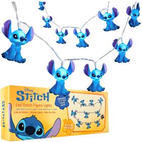 17068 Disney Stitch Led String Lights For Kids Teens Adults 10 Battery Operated