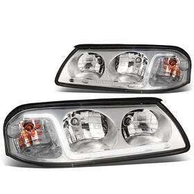 Hl-lb-ci00-ch-cl1 Dna Motoring Pair Of Headlight Compatible With 00-05 Chevy