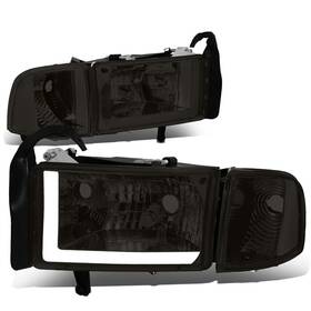 Hl-lb-dr944-sm-cl1 Dna Motoring Smoke Clear Headlights With Led Drl Compatibl