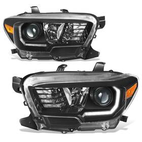 Oem-hl-0250 Dna Motoring Pair Of Headlight Assemblies Compatible With Tacoma 2016-2023 H