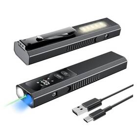Lt-010-1 Dongguan Huda Electronic Co. Ltd Flat Edc Flashlight With 4 Light Sources Main White Worklight Side Warm