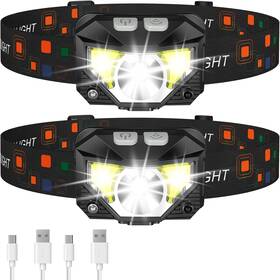 Tgt069 Dose Not Applay Rechargeable Led Headlamp Flashlight 2 Pack Waterproof With 8 Modes