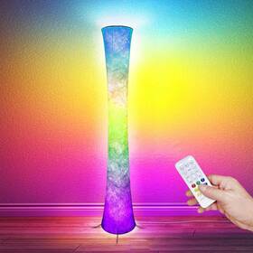 Dndo3 Dotanddot Floor Lamp Rgb Color Changing Smart Control Music Sync With Fabric Shade S