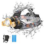 Dp-hl-03 Led Headlamp Flashlight Hardhat Light Rechargeable Zoomable Gold
