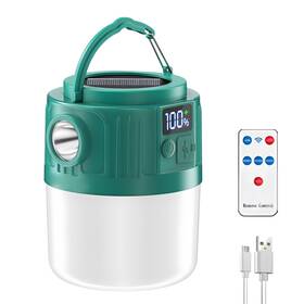 Dubom 601868336968 1200-3600mah Lantern Led Solar Lamp 5 Modes Rechargeable Tent Camping Light