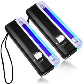 Dunzy-mx-0690 Dunzy 2 Pcs Handheld Uv Black Light Torch Portable Blacklight Led Ba