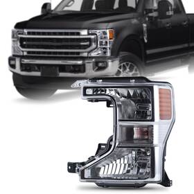 Sydd16dp-l Duolctrams Oem Style Chrome Bezel Halogen Headlight Assembly Compatible With 2020-2022 F