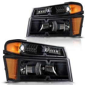 Dha411 Dwvo Headlight Assembly Compatible With 2004-2012 Chevy Colorado Gm