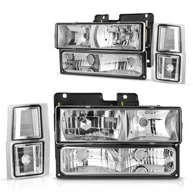 Dha413 Dwvo Headlight Assembly Compatible With Chevy C/k Series 1500 2500 3500/tahoe