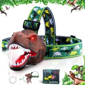 Dn01-bn Dysaim Kids Headlamp Dinosaur Led Rechargeable For Flashlight