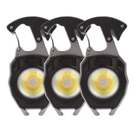 E-shidai 793127793084 Mini Flashlight 3 Pack Rechargeable Keychain With Light Modes