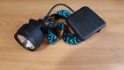 E04700 Petzl Headlamp Blue Aa Batteries Incandescent Camping Hiking Vintage