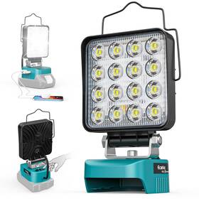 Sku06774 Ecarke Led Work Light For Makita Battery Flood Lights With Usb And Type-c Charging -