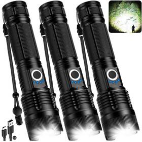N618-m082-3p Eclinco Rechargeable Led Flashlight High Lumens - 99 000 Super Bright Flash Li