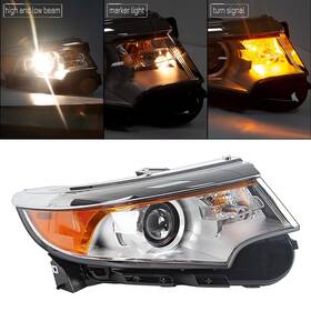 Op-028r Ecotric Front Headlamp Headlight Assembly Compatible With 2011-2014 Ford Edge