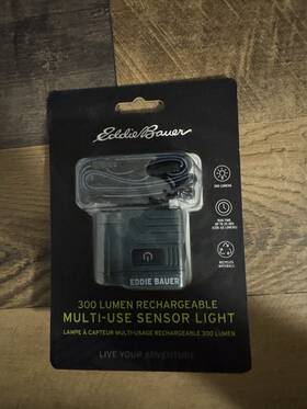 Style09940 Eddie Bauer 300 Lumen Rechargeable Sensor Led Cob Headlamp Black Recycled
