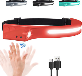 Eguku Headlamp Flashlight Rechargeable Led Headlamps Sunset Red