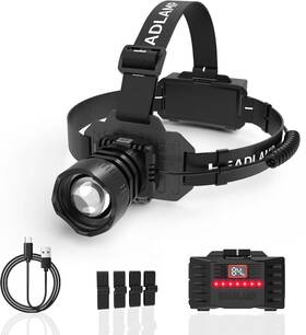 4000high Ehowdin Hl02 Camping Headlamp Zoomable Motion Sensor With Red Tail Light Lumen H