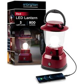 29923 Enbrighten Led Large Camping Lantern Battery Powered Usb Charging 800 Lume