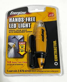 Energizer 039800068583 Contractor Breakaway Neck Strap Hands-free Led Light Sealed