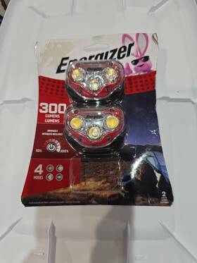 Energizer 039800142931 Vision Hd 300 Lumen Led Headlamps Batteries Not Included 2 Pack