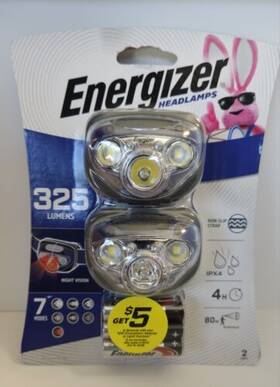 54585 Energizer Headlamps With Batteries Included Factory Sealed