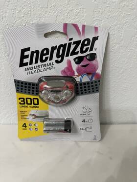 Hdbin32e Energizer Industrial Red Headlamp 300 Lumens Head Strap And Batteries - New B1